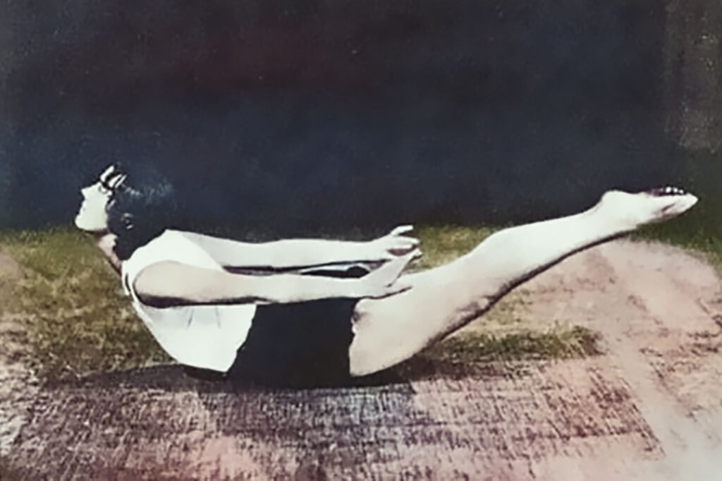 Mollie Bagot Stack demonstrating Seal Posture in 1931